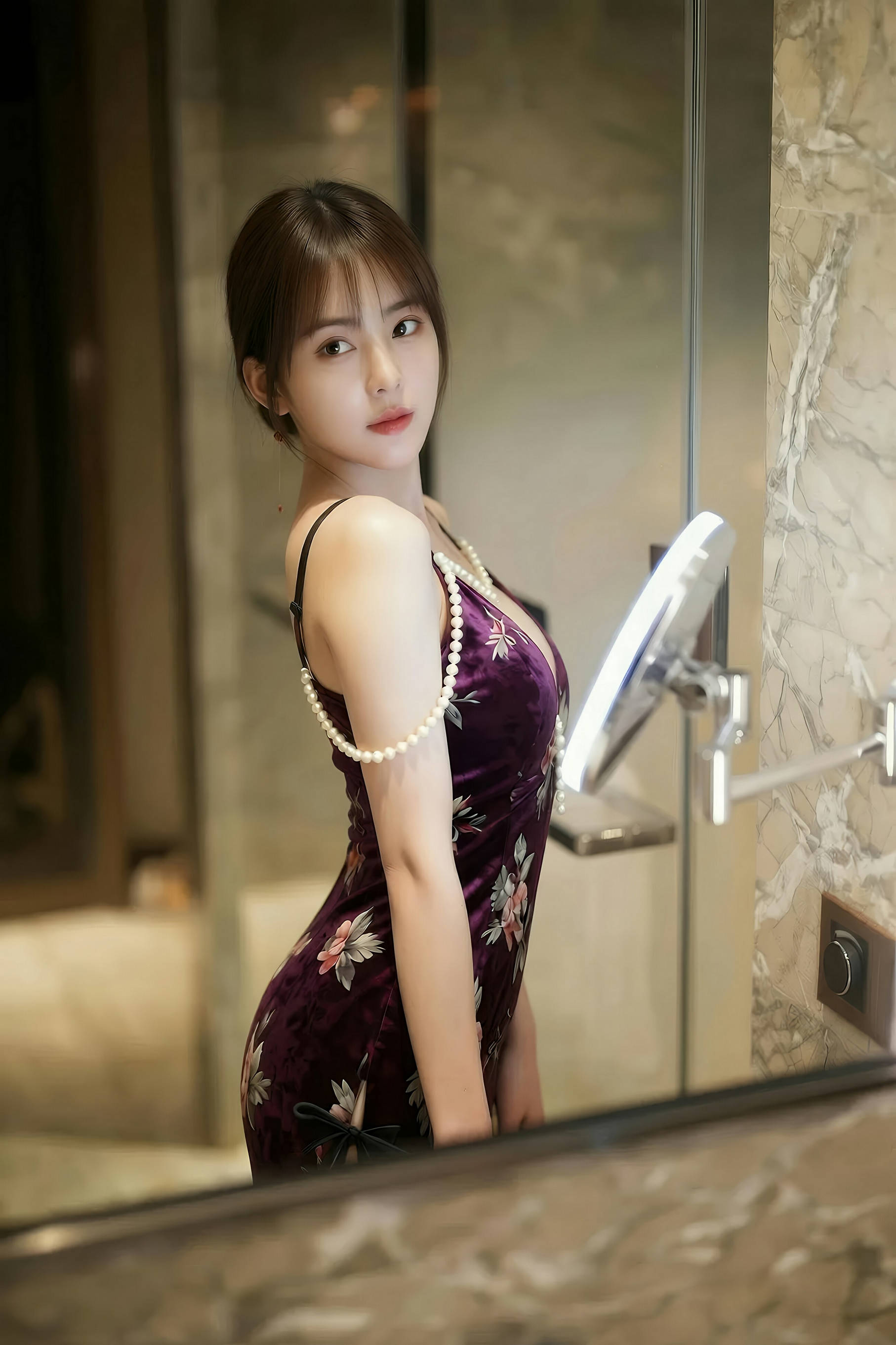 [AiGirl] 奶盖布丁luna 吊带黑丝 [96P] 第 54 张