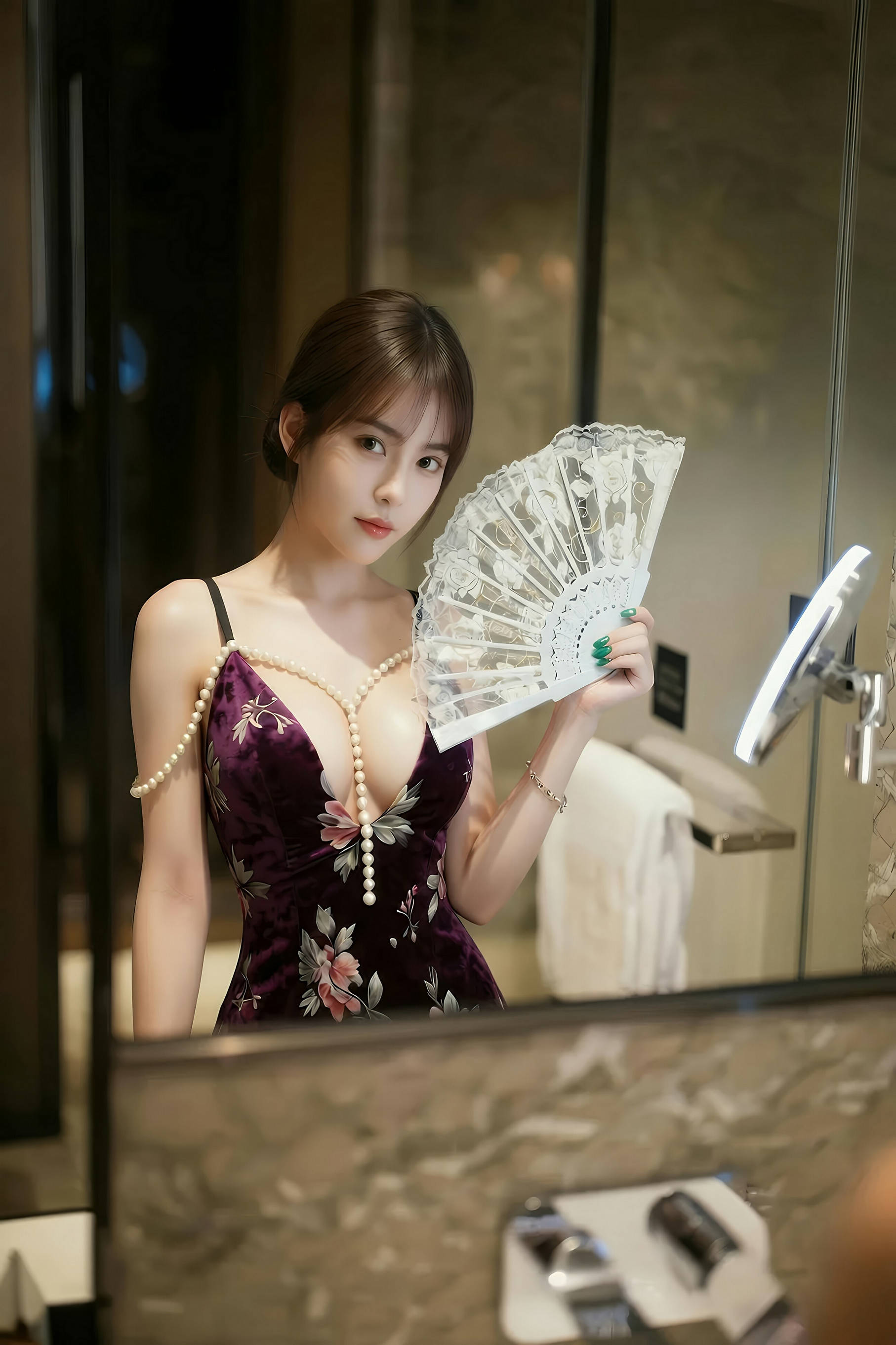 [AiGirl] 奶盖布丁luna 吊带黑丝 [96P] 第 58 张
