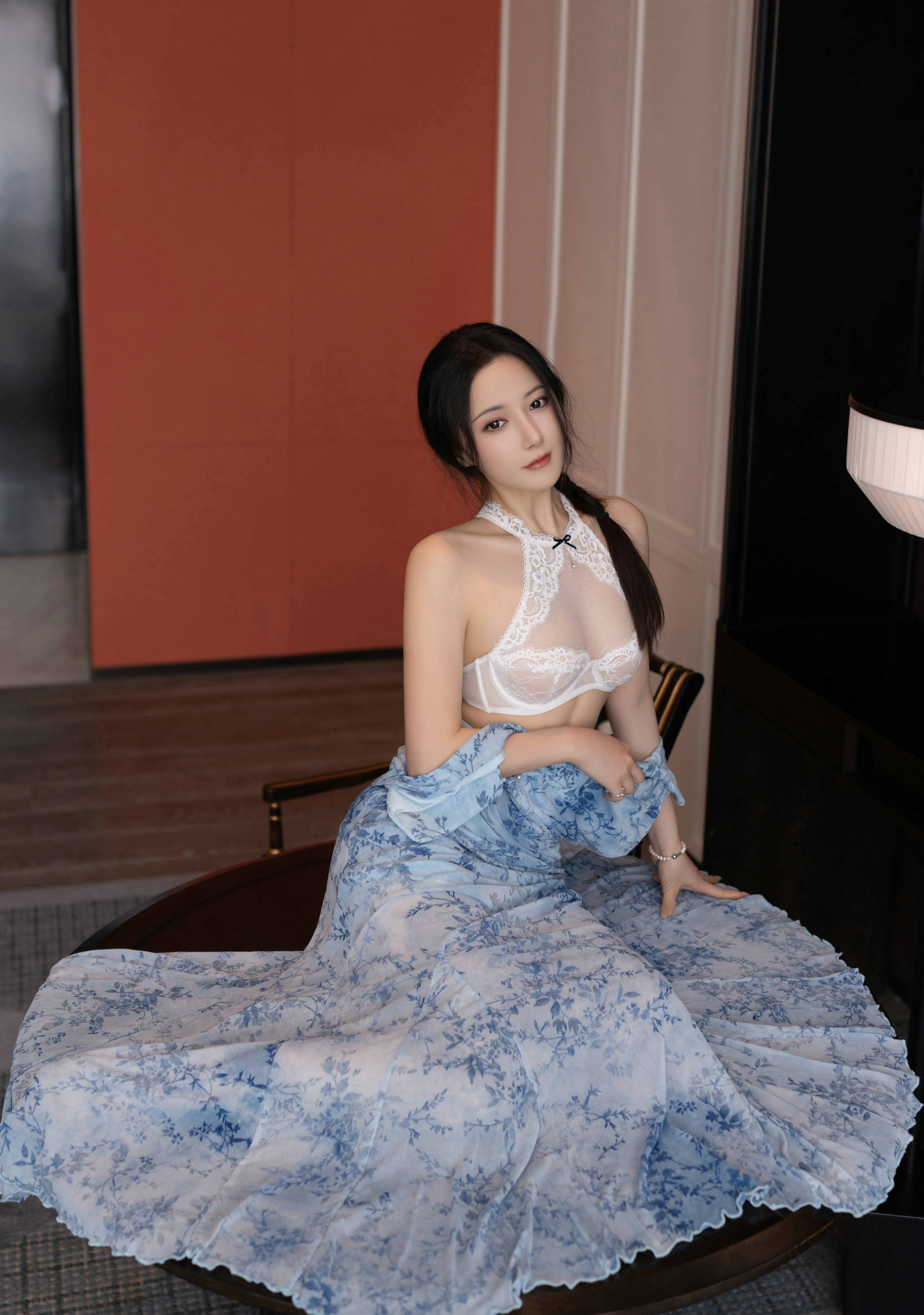 [秀人内购] 鱼子酱Fish 诱人私拍福利 青瓷透视网纱 第 70 张