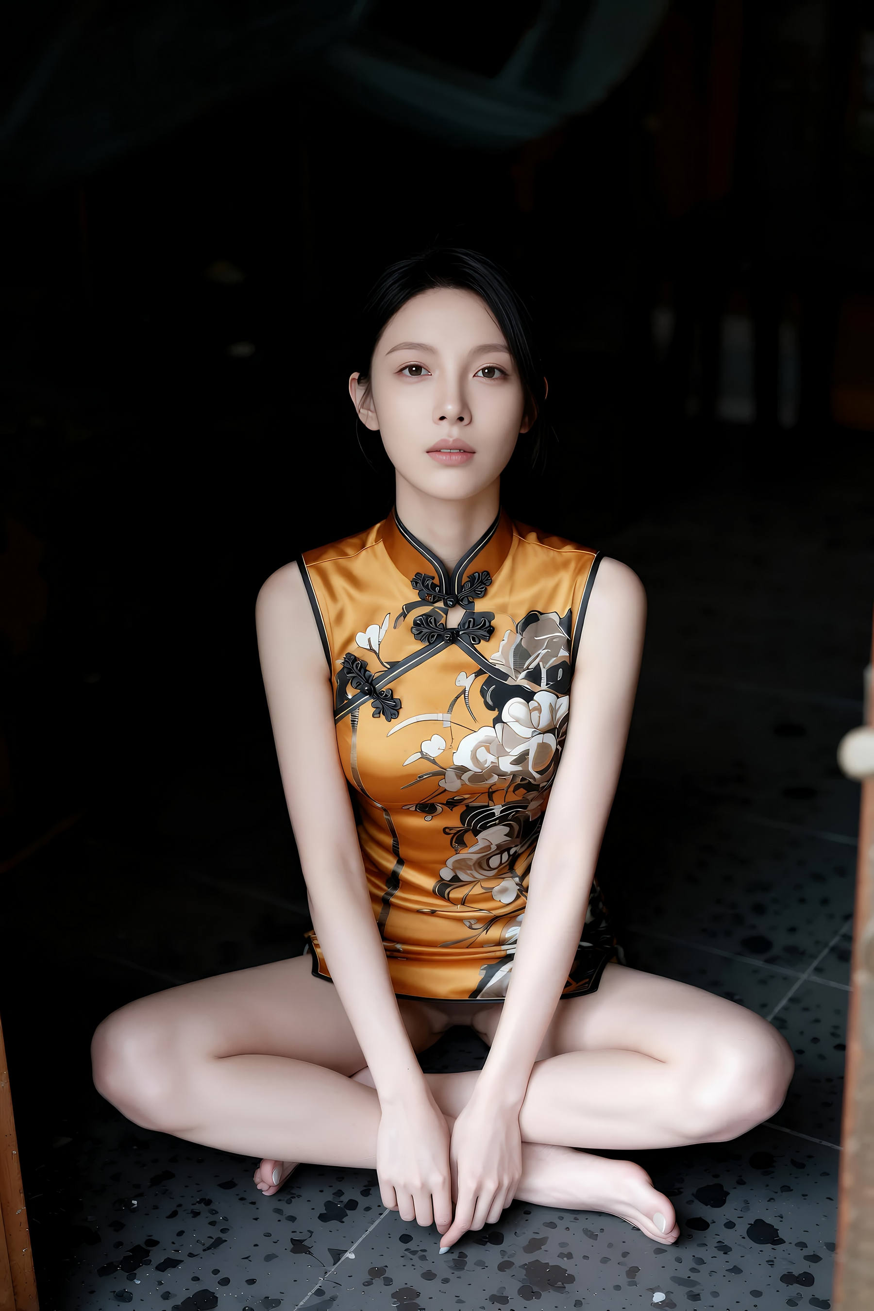 [AiGirl] 柒琪 黄色旗袍 [97P] 第 82 张