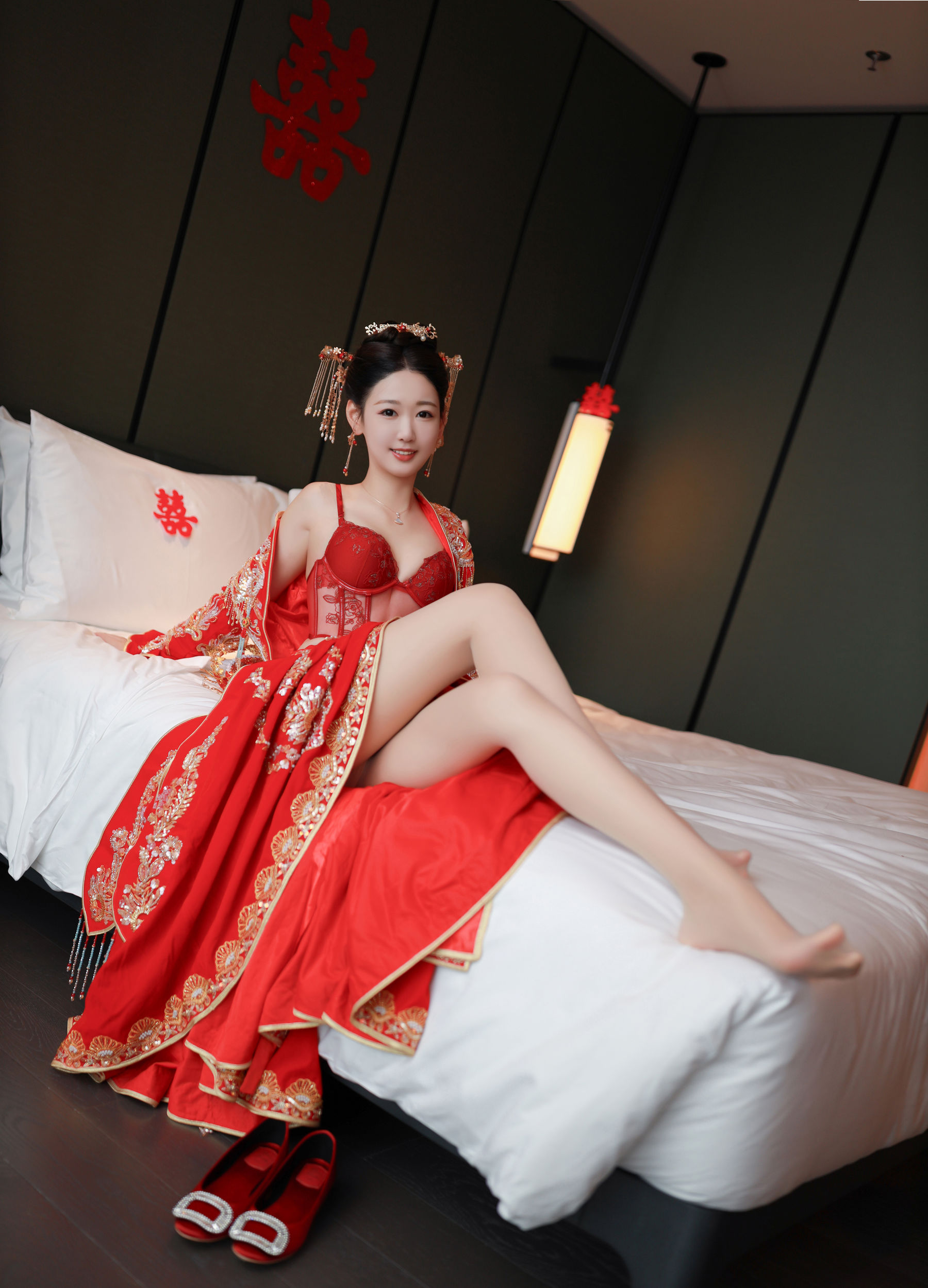 [秀人内购] 唐安琪 诱人私拍福利 新娘写真 第 60 张