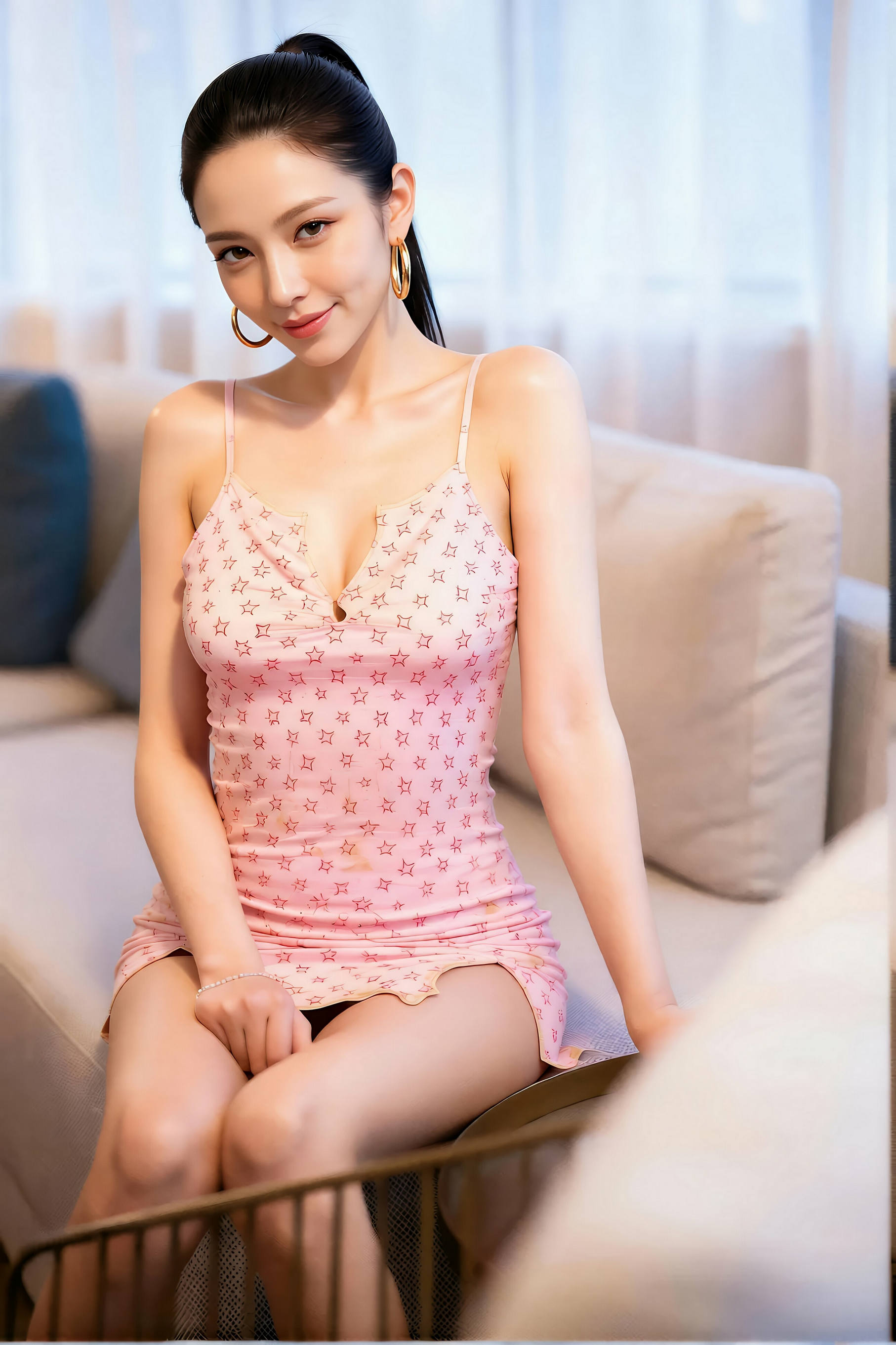 [AiGirl] 米妹 粉色吊带裙 [87P] 第 12 张