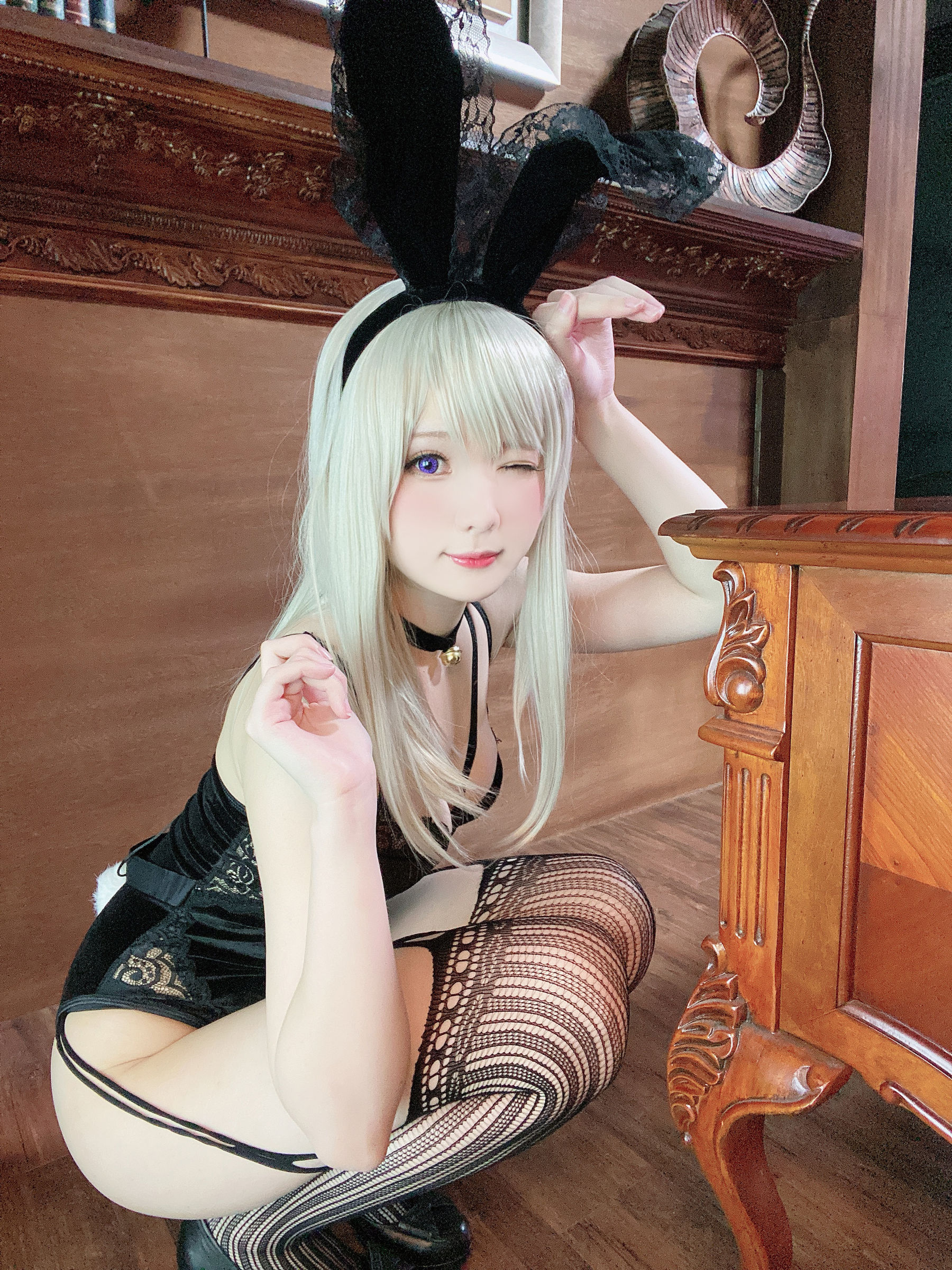 [COSPLAY] 霜月shimo – 黑兔 第 4 张