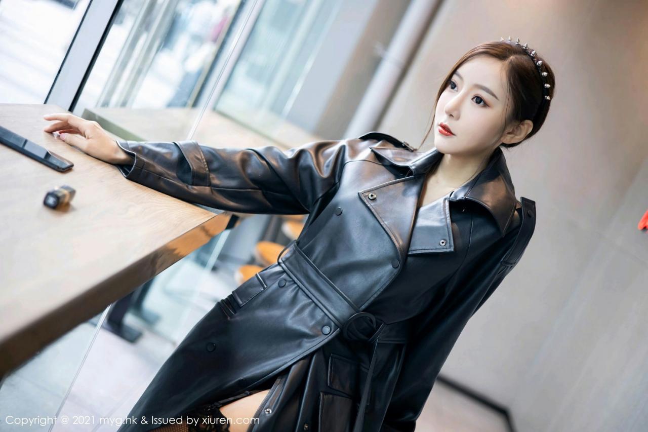 [MyGirl美媛馆] 2021.02.26 VOL.493 王馨瑶yanni 飒爽皮衣与魅惑蕾丝黑丝 [66+1P] 第 57 张