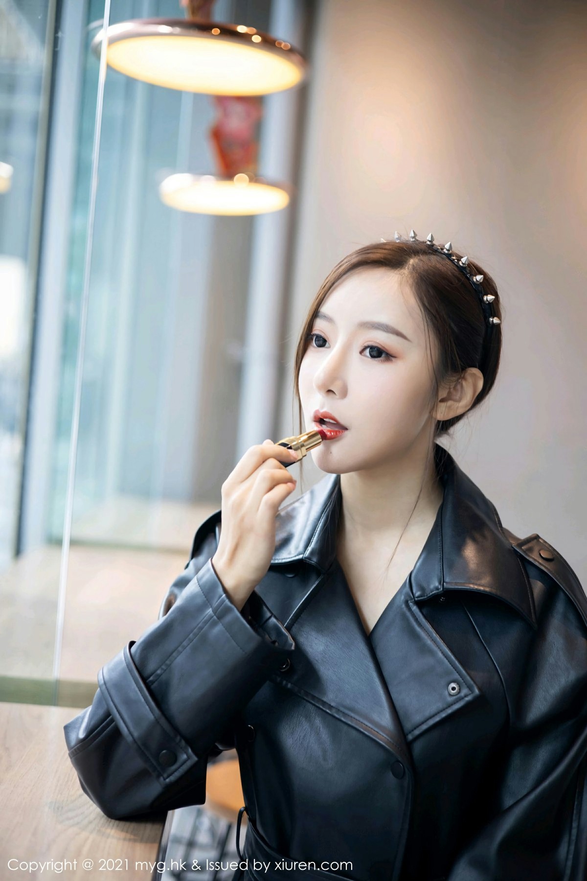 [MyGirl美媛馆] 2021.02.26 VOL.493 王馨瑶yanni 飒爽皮衣与魅惑蕾丝黑丝 [66+1P] 第 58 张