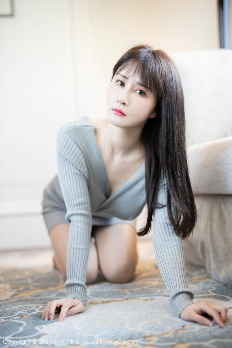 [MyGirl美媛馆] 2021.04.07 VOL.507 蔡文钰Abby 猩红镂空内衣与朦胧丝袜 [71+1P] 第 44 张