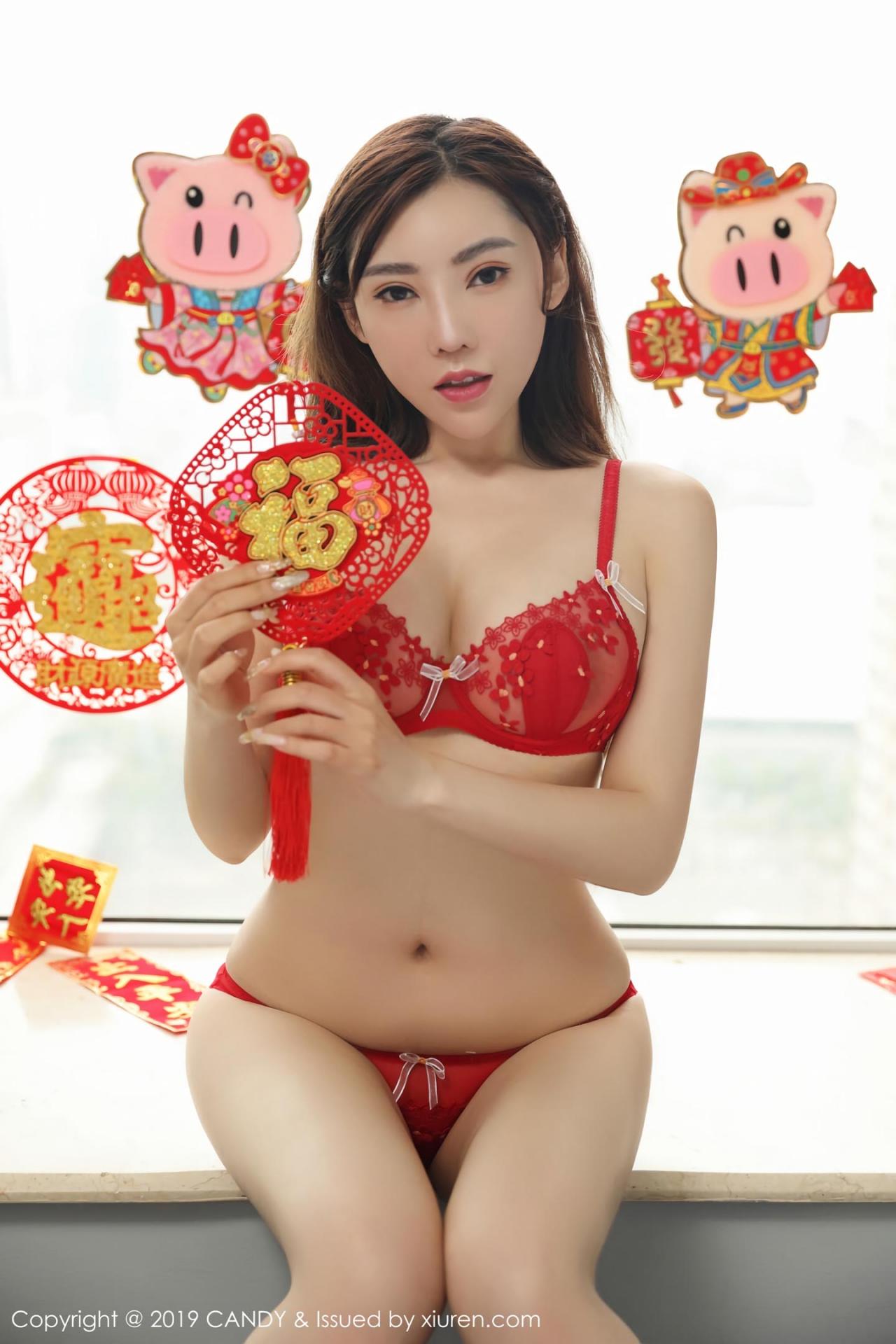 [CANDY网红馆] 2019.02.11 VOL.070 萌汉药baby很酷 新春祝福写真 [42+1P] 封面