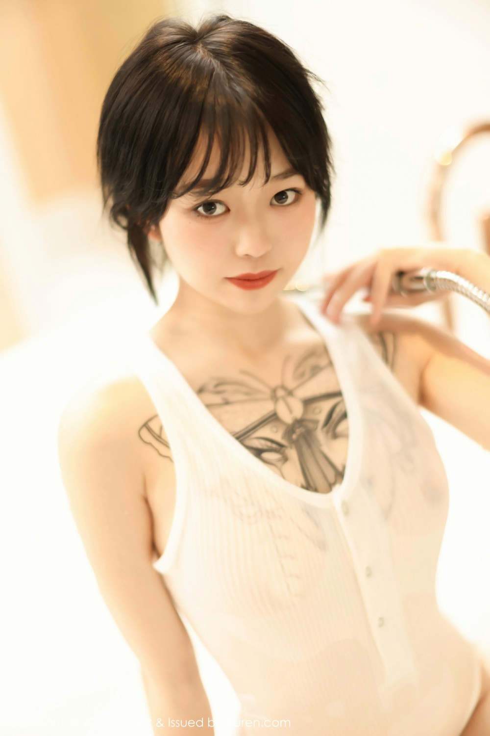 [MFStar模范学院] 2021.05.17 VOL.496 奶瓶子 淋漓湿身的浴室浴缸妩媚 [48+1P] 第 8 张