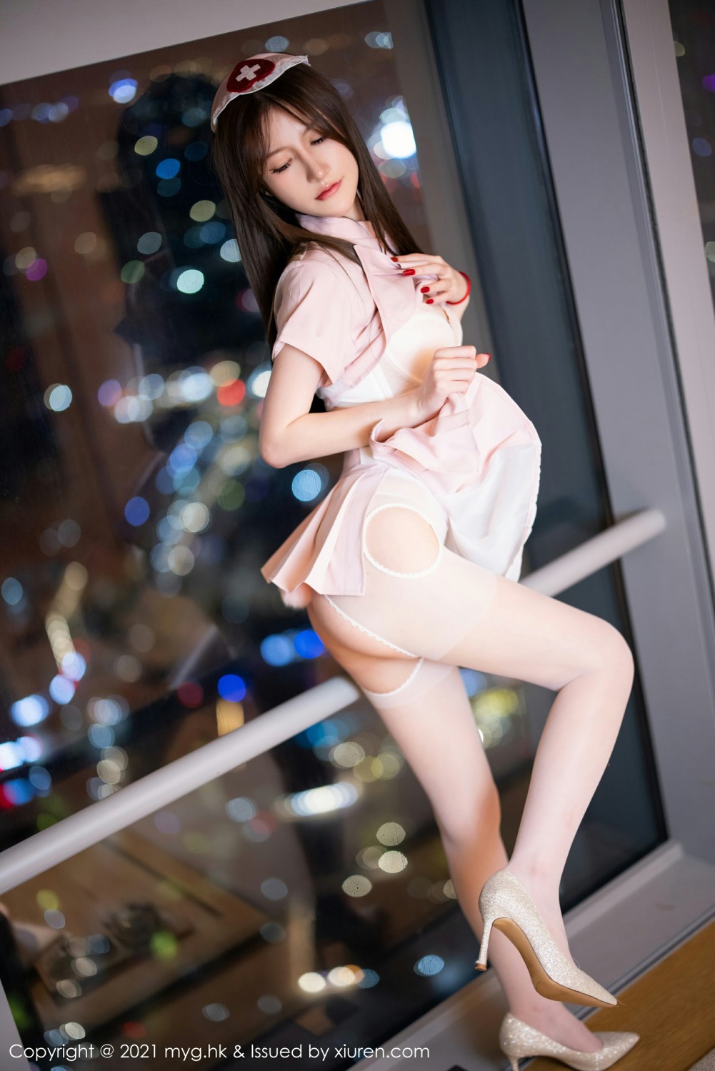 [MyGirl美媛馆] 2021.11.10 VOL.615 美桃酱 粉色护士制服系列 [85+1P] 第 24 张