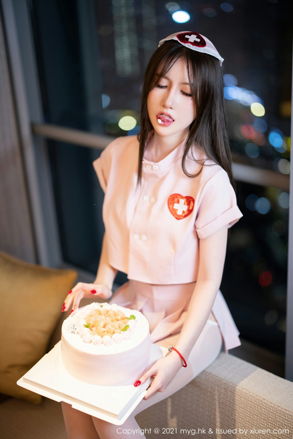 [MyGirl美媛馆] 2021.11.10 VOL.615 美桃酱 粉色护士制服系列 [85+1P] 第 53 张