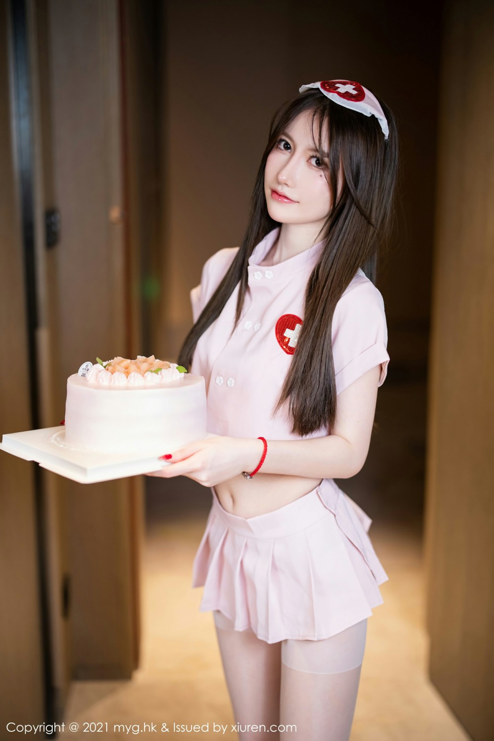 [MyGirl美媛馆] 2021.11.10 VOL.615 美桃酱 粉色护士制服系列 [85+1P] 第 77 张