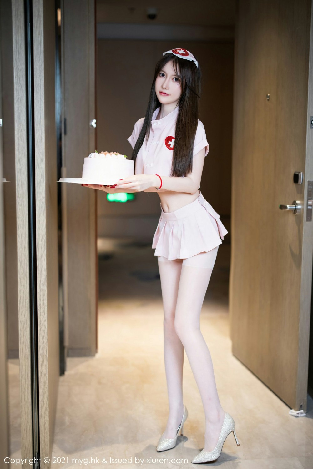 [MyGirl美媛馆] 2021.11.10 VOL.615 美桃酱 粉色护士制服系列 [85+1P] 第 80 张