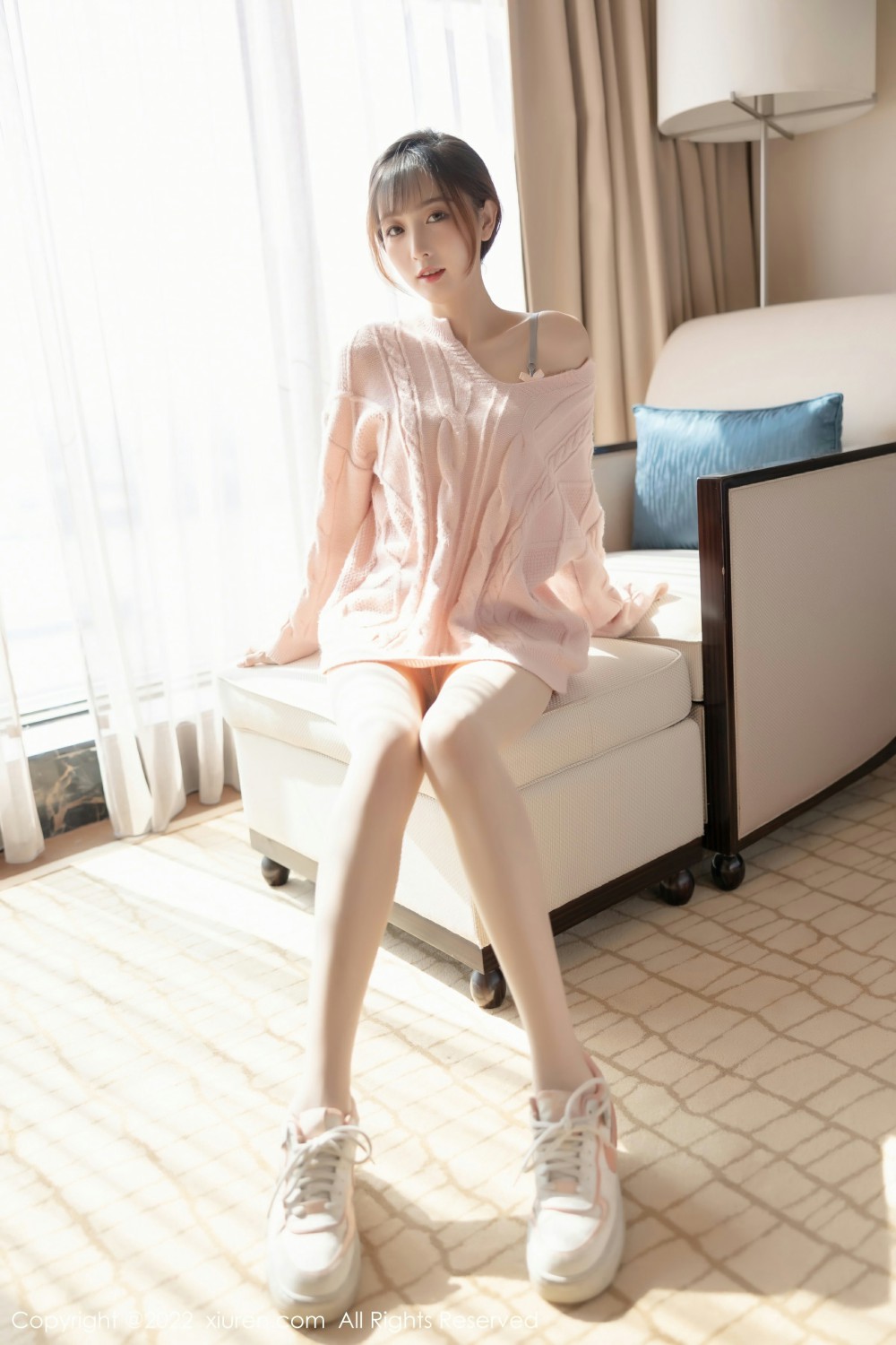 [XiuRen秀人网] 2022.04.21 No.4902 林星阑 淡蓝色蕾丝内 性感写真 [76+1P] 封面