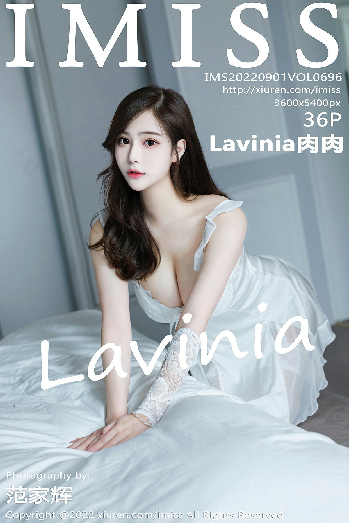 [IMISS爱蜜社] 2022.09.01 VOL.696 Lavinia肉肉 白色睡裙 白色丝袜 性感写真 [36+1P] 第 34 张