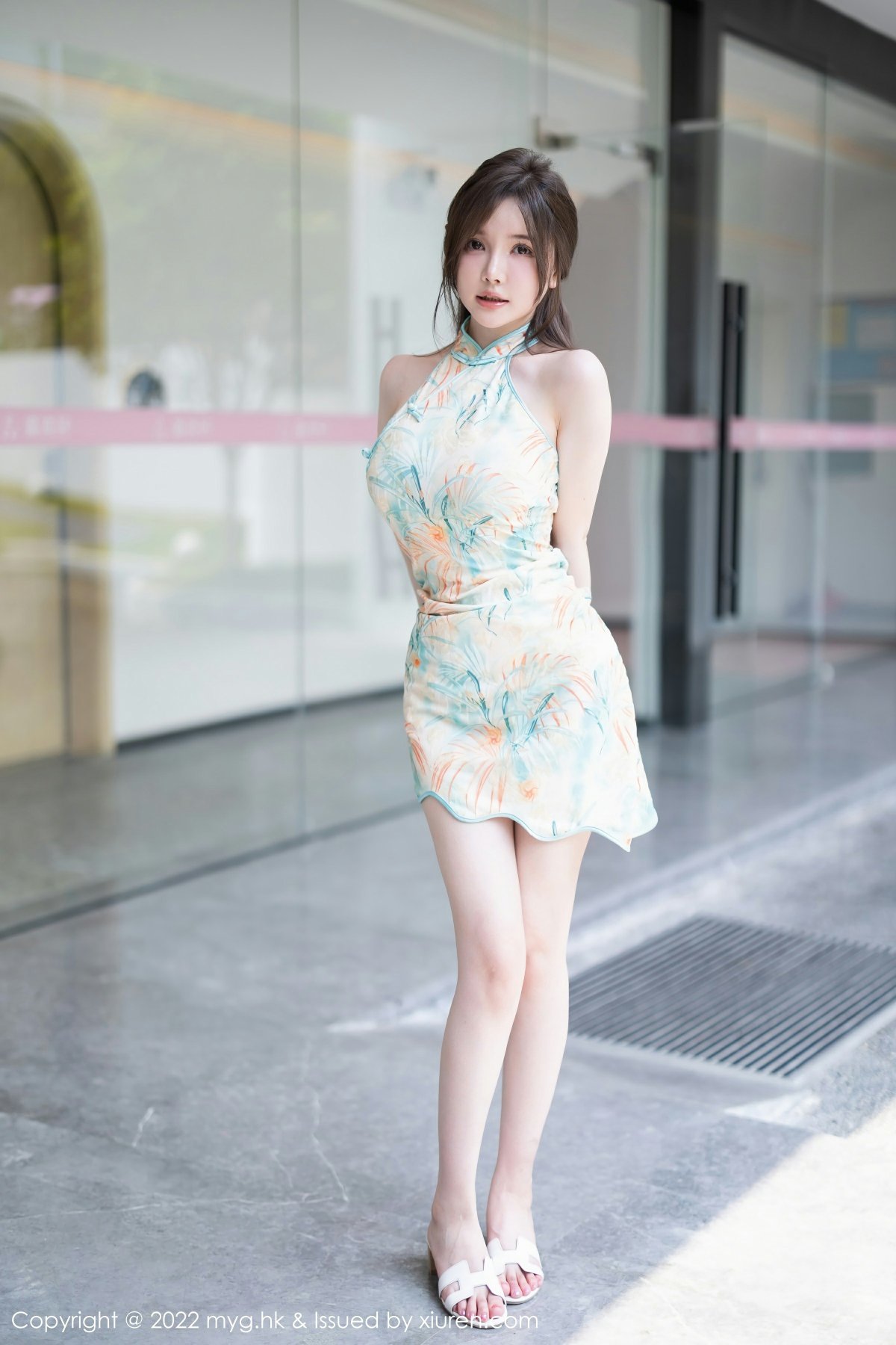 [MyGirl美媛馆] 2022.09.30 VOL.640 糯美子MINIbabe 性感浅色旗袍 童颜巨乳 桂林心愿旅拍写真[67+1P] 第 40 张