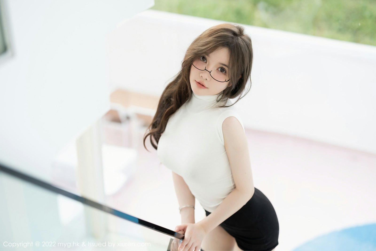 [MyGirl美媛馆] 2022.10.21 VOL.643 糯美子MINIbabe 性感魅惑黑丝短裤 桂林心愿旅拍写真 [63+1P] 第 31 张