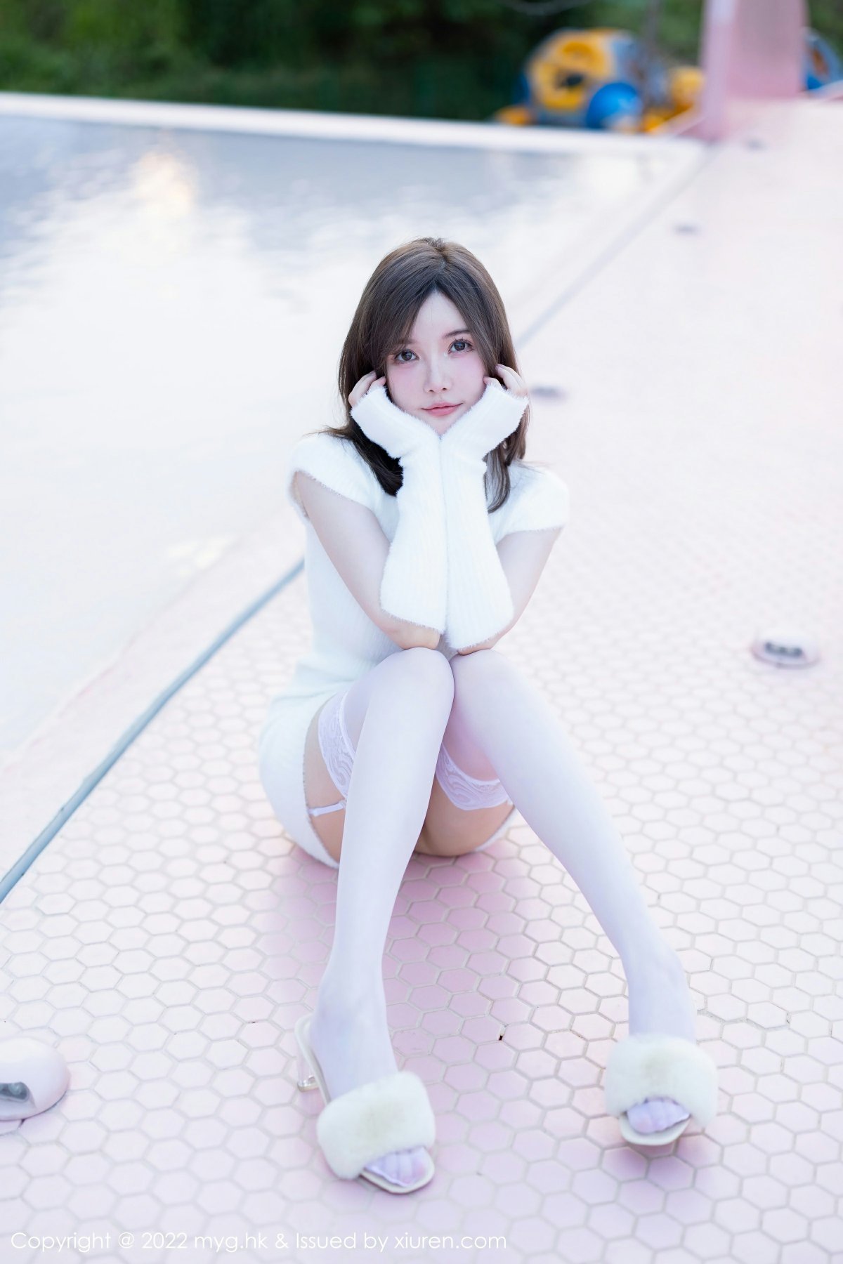 [MyGirl美媛馆] 2022.10.28 VOL.644 糯美子MINIbabe 性感白色蕾丝内衣 桂林心愿旅拍写真 [65+1P] 第 45 张