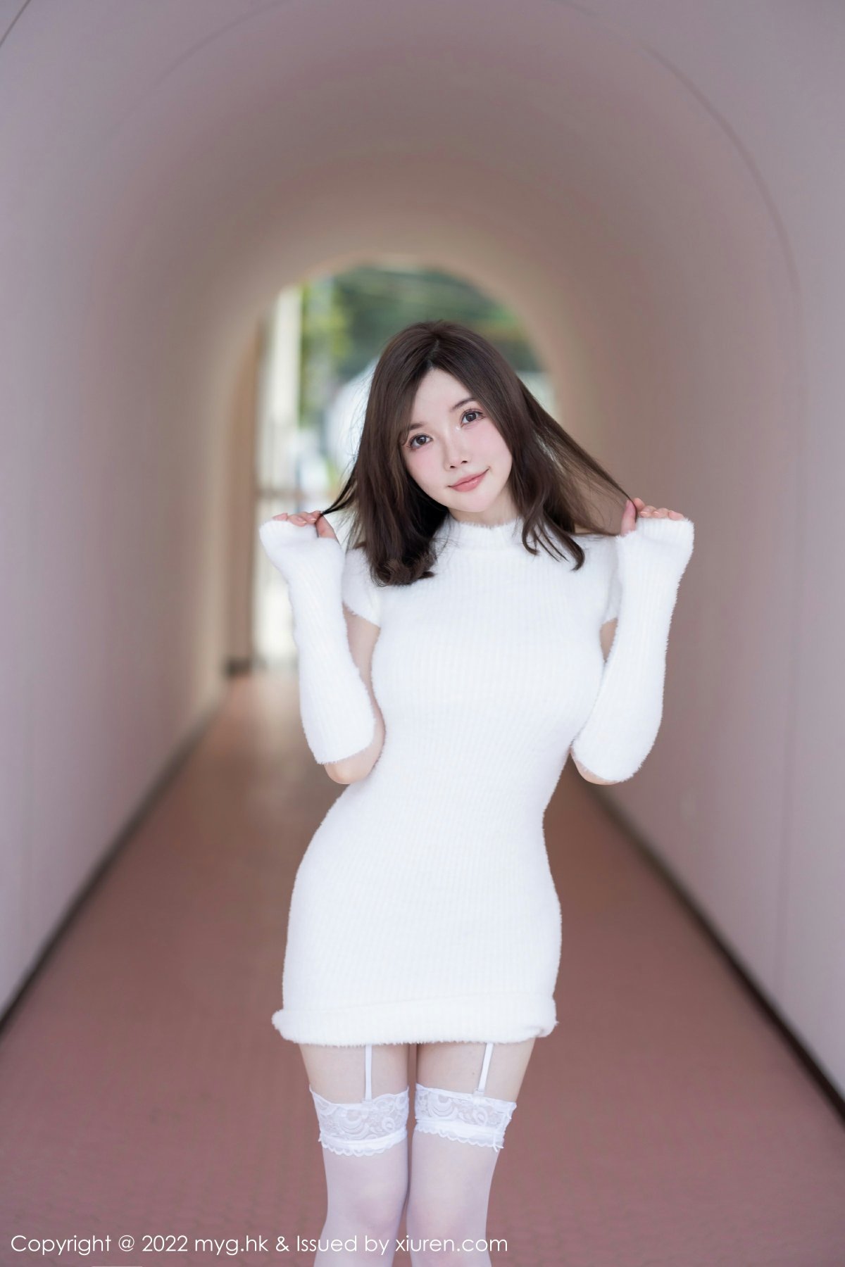 [MyGirl美媛馆] 2022.10.28 VOL.644 糯美子MINIbabe 性感白色蕾丝内衣 桂林心愿旅拍写真 [65+1P] 第 49 张
