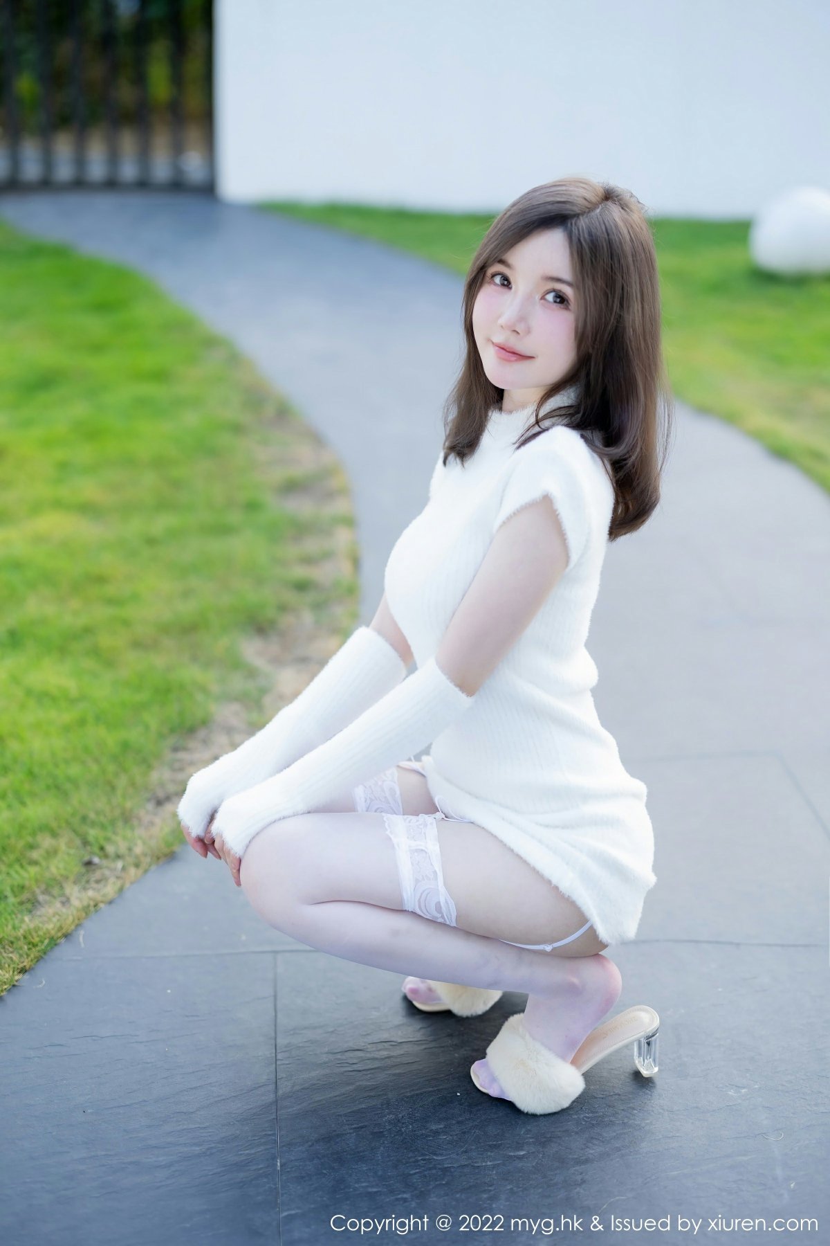 [MyGirl美媛馆] 2022.10.28 VOL.644 糯美子MINIbabe 性感白色蕾丝内衣 桂林心愿旅拍写真 [65+1P] 第 55 张