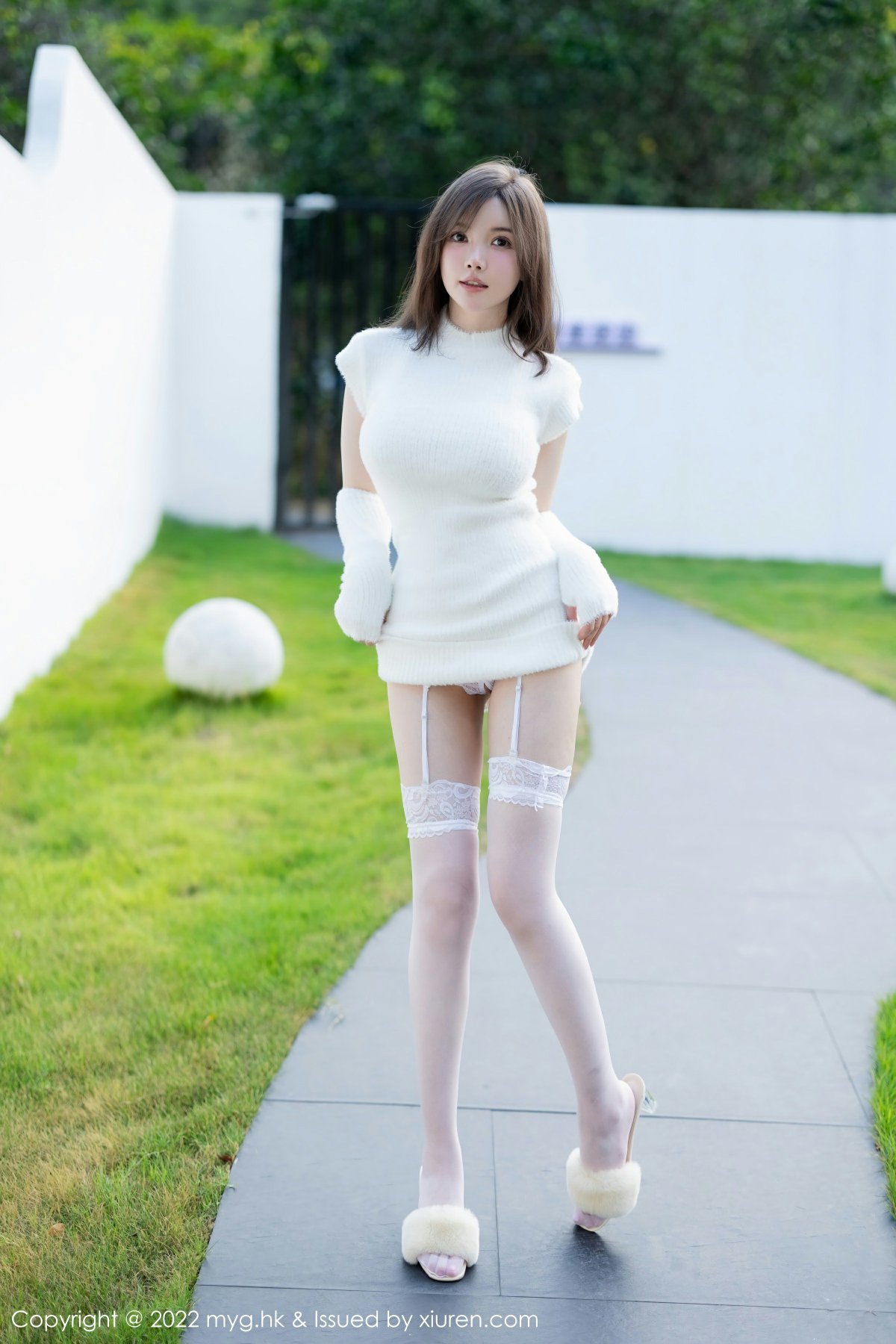 [MyGirl美媛馆] 2022.10.28 VOL.644 糯美子MINIbabe 性感白色蕾丝内衣 桂林心愿旅拍写真 [65+1P] 第 62 张