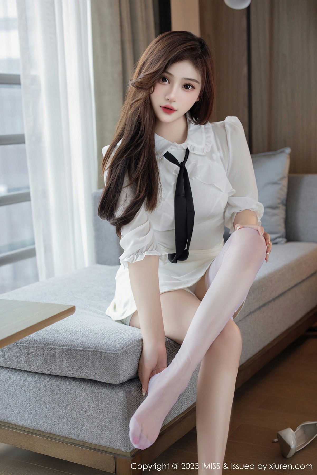 [IMISS爱蜜社] 2023.01.16 VOL.712 Lavinia肉肉 白色蕾丝内衣 性感写真 [44+1P] 第 27 张