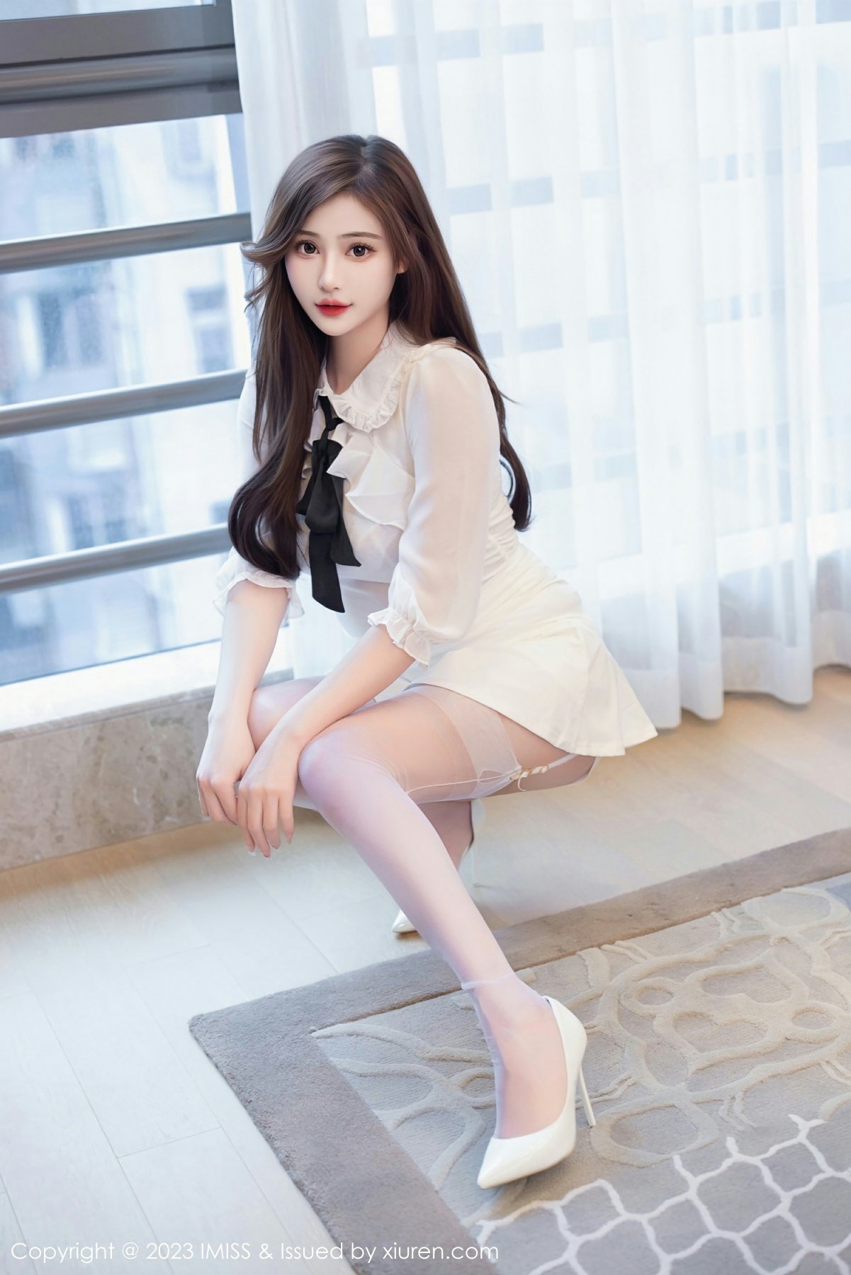 [IMISS爱蜜社] 2023.01.16 VOL.712 Lavinia肉肉 白色蕾丝内衣 性感写真 [44+1P] 第 40 张