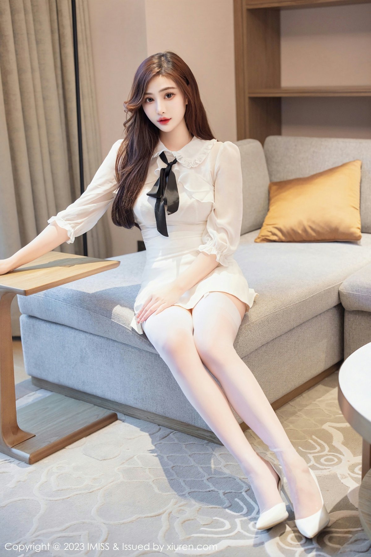[IMISS爱蜜社] 2023.01.16 VOL.712 Lavinia肉肉 白色蕾丝内衣 性感写真 [44+1P] 第 45 张