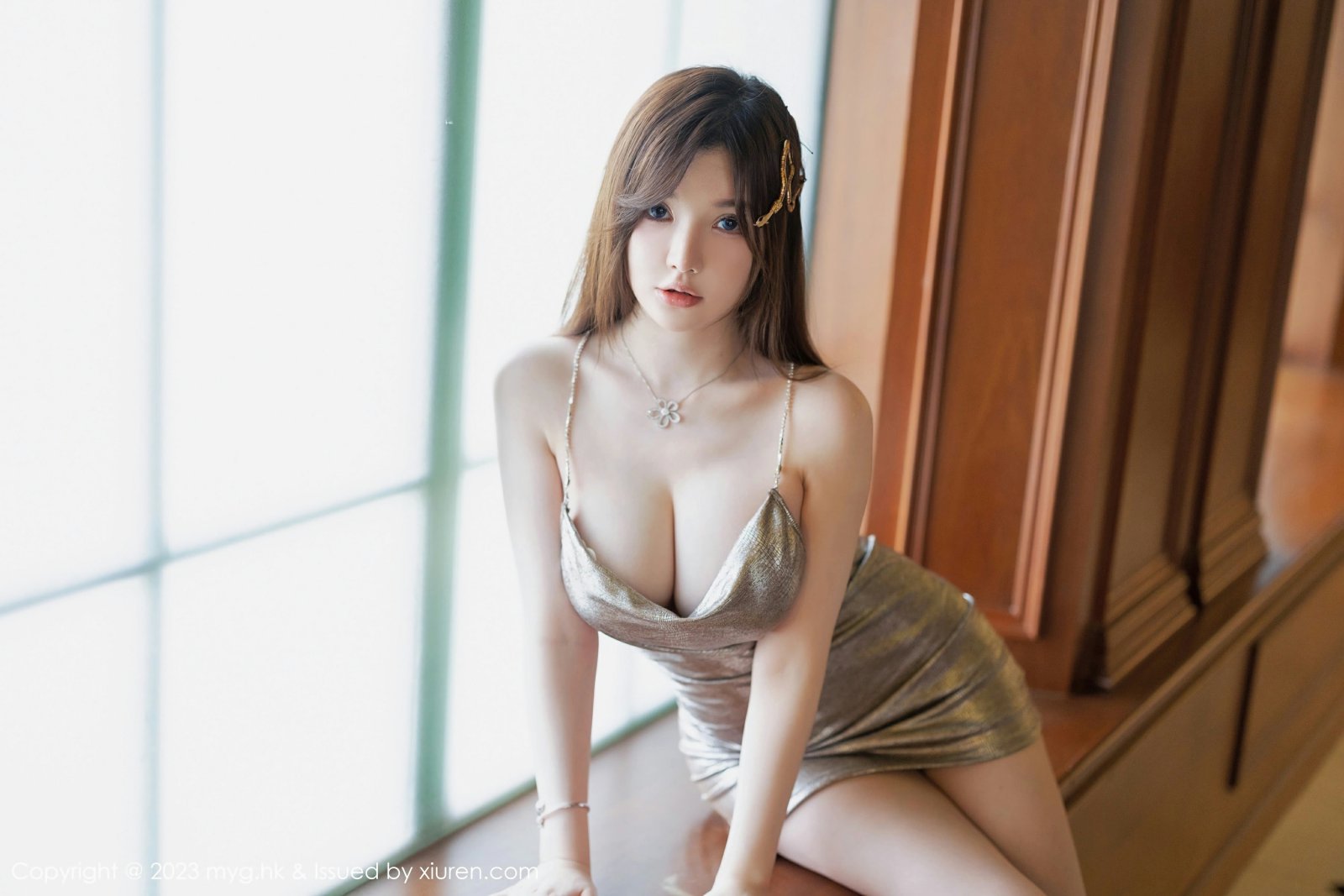 [MyGirl美媛馆] 2023.02.17 VOL.646 糯美子MINIbabe 性感暗金色短裙 童颜巨乳 澳门旅拍写真 [60+1P] 第 45 张