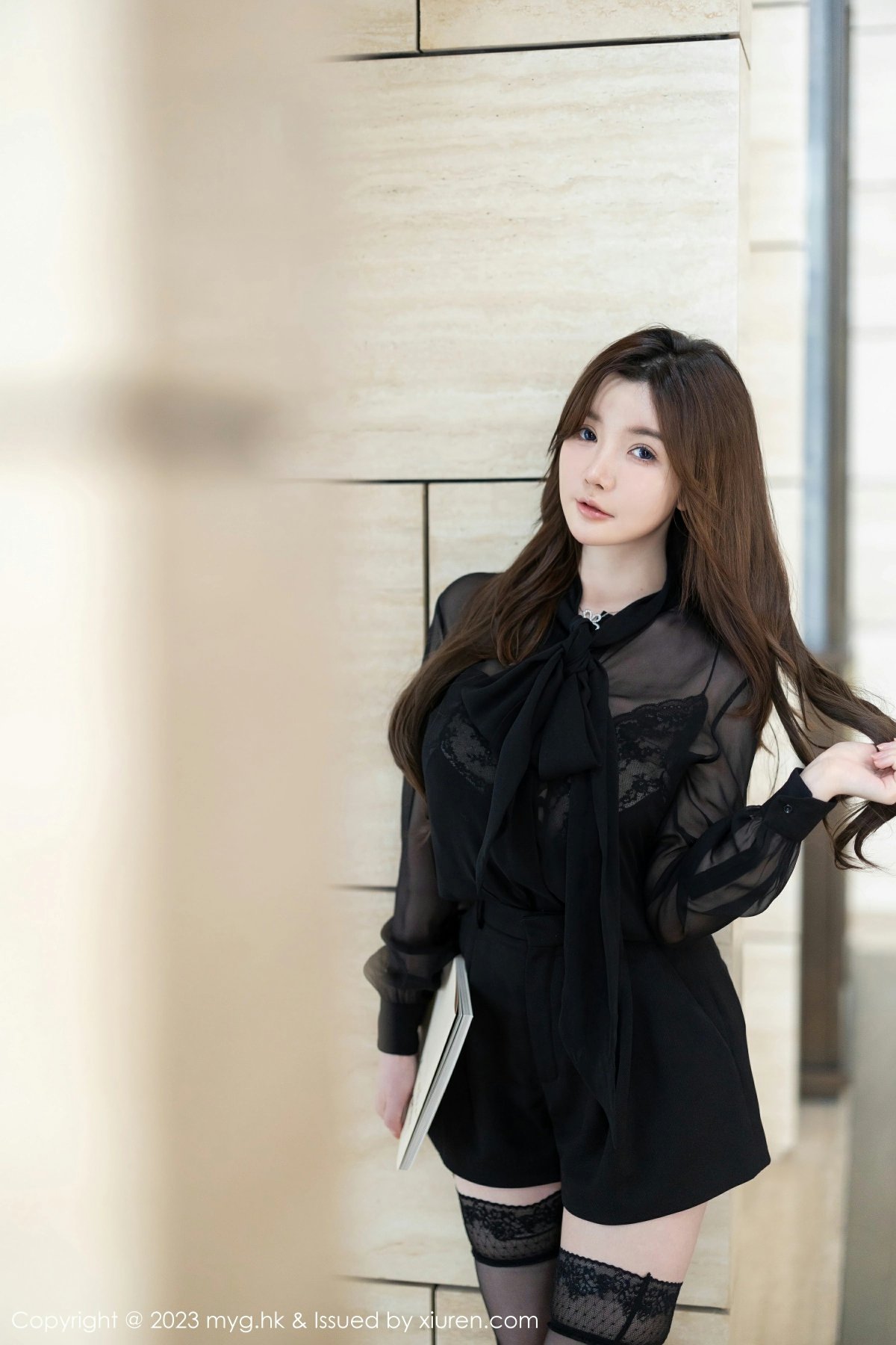 [MyGirl美媛馆] 2023.03.10 VOL.649 糯美子MINIbabe 性感黑色蕾丝内衣 澳门旅拍写真 [62+1P] 第 60 张