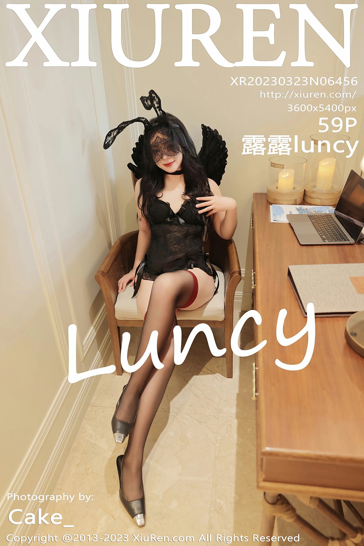[XiuRen秀人网] 2023.03.23 No.6456 露露luncy 性感魅惑黑丝 万宁旅拍写真 [59+1P] 封面