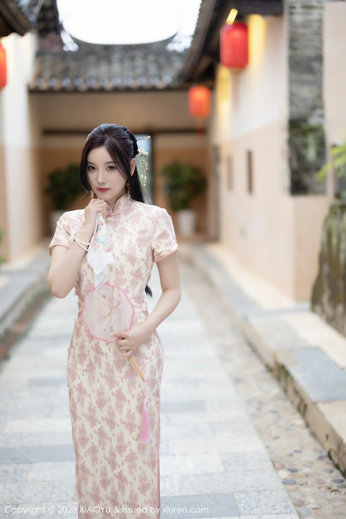 [XIAOYU语画界] 2023.03.24 VOL.993 杨晨晨Yome 浅色旗袍 白色蕾丝内衣 性感写真 [90+1P] 封面