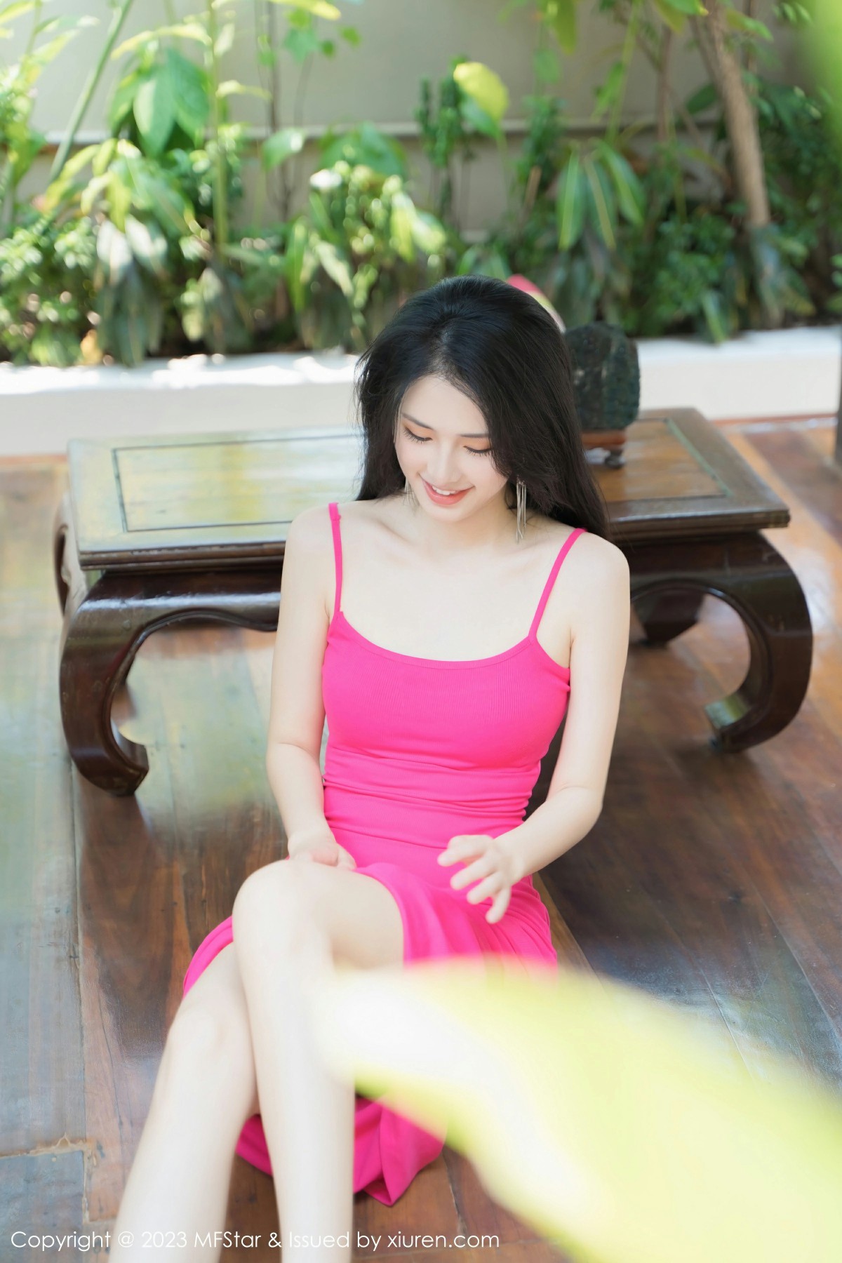 [MFStar模范学院] 2023.06.26 VOL.629 艾希儿 玫红色吊带短裙 性感写真 [57+1P] 第 45 张